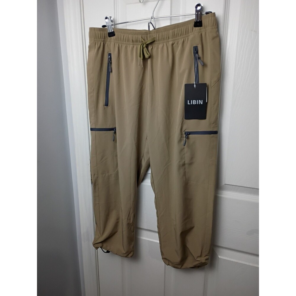 Libin  Women's Cargo Hiking Stretch Pants Quick Dry Elastic Waist Lightweight M